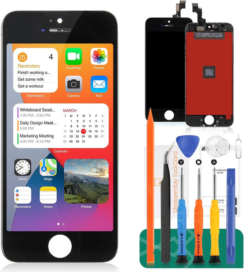 for iPhone SE 2016 Screen Replacement for iPhone SE A1662 LCD Digitizer Repair Kits for iPhone SE (2016) Touch Screen Display Assembly Replacement...