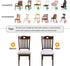 Stretch Chair Seat Covers 4 PCS, Removable Washable Dining Chair Covers Anti-Dust Dining Room Seat Cushion Slipcovers (4, White)...