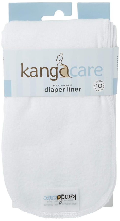 Kanga Care Reusable Microchamois Cloth Diaper Liner Use with Baby Creams or Balms (10 Pack)...
