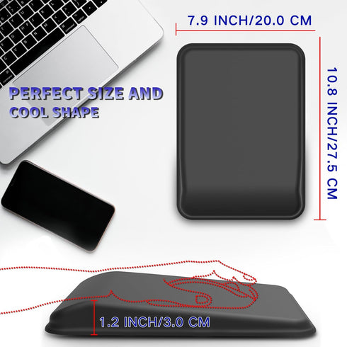 Ergonomic Mouse Pad with Wrist Rest, Mouse Pad with Wrist Support, Memory Foam Mousepad wrist rest with Non-Slip PU Base for Laptop and Computer D...