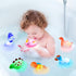 Bath Toys for Toddlers 1-3: 6 Packs Light-Up Floating Dinosaur Baby Toddler Bath Toys Set for Boys Kids Easter Christmas Birthday Gifts - Water Ba...
