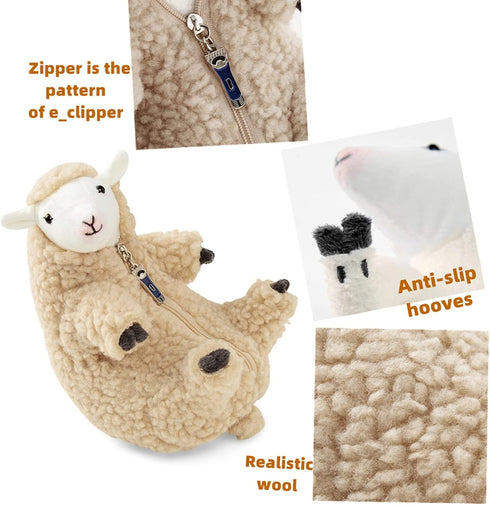 Shaved Sheep Stuffed Animal, Sheep Plush Toy, Cute Plushie for Girls, Sleeping Pet Buddy, Lamb Stuffed Animal Best Birthday Gifts for Women Boys T...