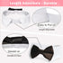 Bow Tie for Dogs, KOOLMOX Dog Bow Tie, Handcrafted Black Dog Bowtie with 21'' Adjustable Dog Collar Tux White Dog Collar for Large Dogs Wedding At...