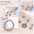 100pcs 10mm Rhinestone Beads for Crafting, White Mixed Shiny Round Shamballa Disco Beads Bulk, Sparkle Crystal Clay Bead for Necklace Bracelet Ear...