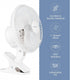 Air-Cooling 6-Inch Clip on Fan, 360° Rotation, Two Speed Portable Clip Fan With Strong Clamp Grip, Quiet Operating Desk Fan Made Of Durable Materi...