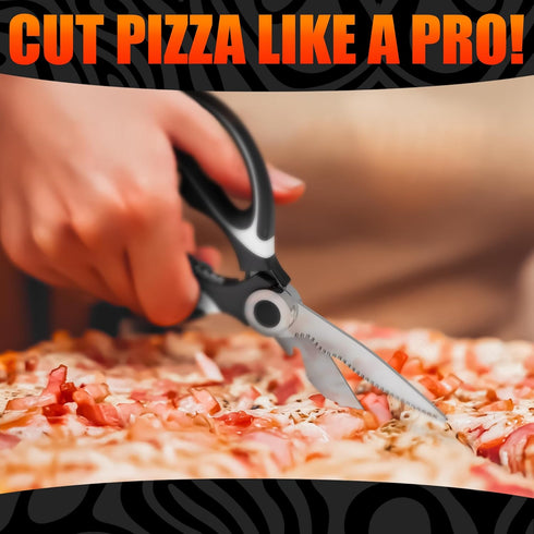 Kitchen Shears for Food Heavy Duty – Kitchen Scissors All Purpose with Cover, 2CR13 Stainless Steel Blades, Rust-Resistant Utility Scissors with B...