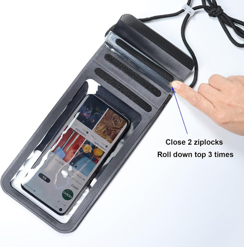 Waterproof Phone Pouch,IPX8 Waterproof Phone Case Bag Holder for iPhone 15/14 Plus/13 Pro Max/12 Pro Max/11 Pro Max/Xs Max to 6.9" for Swimming (B...