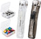 2Pcs Clam Clip Dispensers, Portable Recyclable Handheld Paper Clam Clip Dispenser with 100Pcs Paper Clam Clip Refills for Fixing Loose Leaf Paper ...