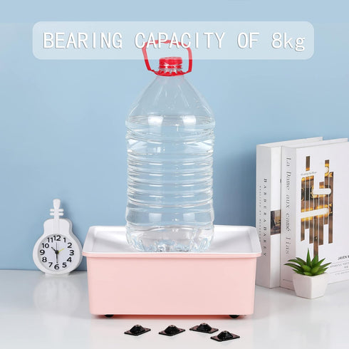 32 PCS Mini Casters Wheels Self-Adhesive Stainless Steel Paste Universal Wheel 360 Degree Rotation Storage Box Furniture Bins Bottom Trash Can Cas...