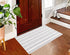 Grey and White Striped Doormat 24'' x 35'' Front Porch Rug Layered Door Mats Machine Washable Indoor Outdoor Rug for Front Porch Hand-Woven Entryw...