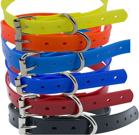 Replacement ¾” Collar Strap Bands with Double Buckle Loop Training for All Brands of Pet Shock Bark e Collars and Fences....