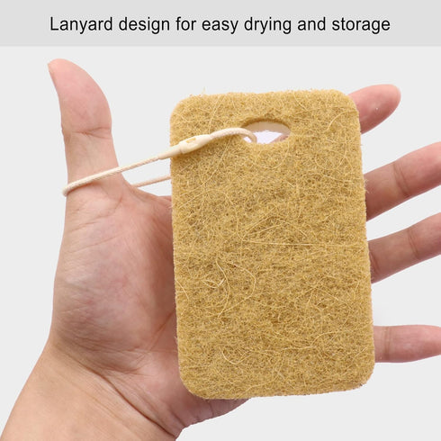 Natural Sponge, Sponges Individually Wrapped, Non Scratch Kitchen Cleaning Sponge Scouring Pad Cellulose Coconut Scrubbing Sponge for Washing Dish...