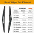2 Pack Rear Wiper Blades for Jeep Cherokee 2014-2022, Hyundai Santa Fe 2007-2012, Mazda CX-5 2013-2022, Mitsubishi Outlander 2003-2006, Lexus RX33...