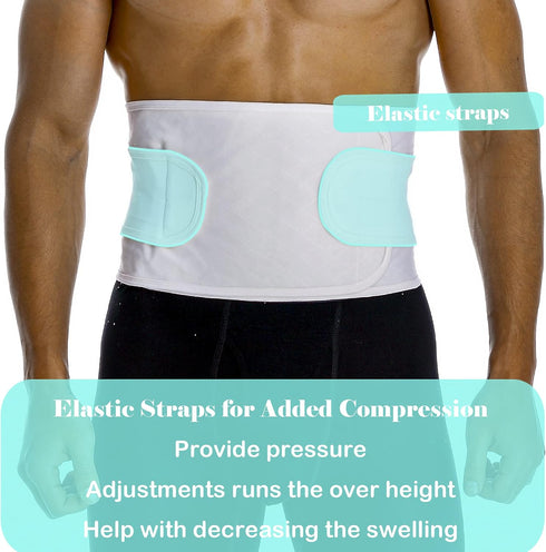 Hernia Belts for Men Abdominal Support Surgical Belly Binder Stomach Wrap Band After Surgery...