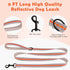 Martingale Collar for Dogs,Soft Neoprene Padded Reflective Martingale Collar and Leash Set Safety Buckle Nylon Martingale Collar for Puppy(Orange&...
