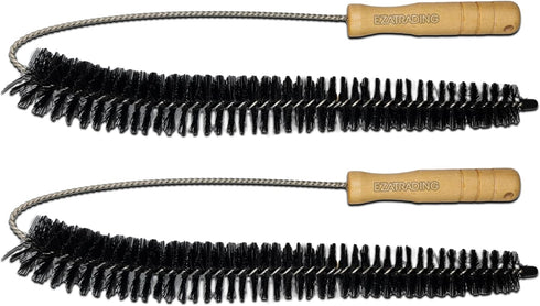 Bristle and Flexible Stainless Steel Brush 27 Inch for Clothes Dryer Lint Vent Trap Cleaning, Refrigerator Coil, Drain Pipes and Radiators Cleanin...