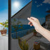 ConCus-T One Way Window Privacy Film Daytime Reflective Mirror Window Tint Non-adhesive Static Cling UV Blocking Window Sticker for Home Office, B...
