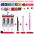 Rhinestones Adhesive Glue for Fabric, 2100Pcs 12 Color Craft Rhinestones Flatback with B7000 Glue Adhesive, Glass Gemstones with Tweezers for Craf...