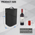 4 Bottle Wine Cooler Bag, Leakproof Insulated Padded Wine Gift Tote Carrier with Handle and Adjustable Shoulder Strap, for Travel, Wine Tasting, P...