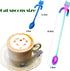 6 PCS Cat Spoon Coffee Tea spoon Set, ESRISE Stainless Steel Hanging Cup Teaspoons Demitasse Mini Long Cute Kitten Stirring Spoon for Dessert Drin...
