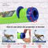 Georgie Porgy Children Projector Toys Educational Science Set Wall Ceiling Tent Torch Toddler Flashlight for Kids Gifts for Boys Girls (Dinosaur)...