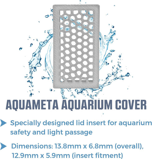 Aquarium Lid Insert Securely Fits Fluval Spec 3 - Aquarium Cover Allows Light Through Voronoi Mesh Design, Fish Tank Lid 3D-Printed PETG, Perfect ...