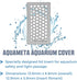 Aquarium Lid Insert Securely Fits Fluval Spec 3 - Aquarium Cover Allows Light Through Voronoi Mesh Design, Fish Tank Lid 3D-Printed PETG, Perfect ...