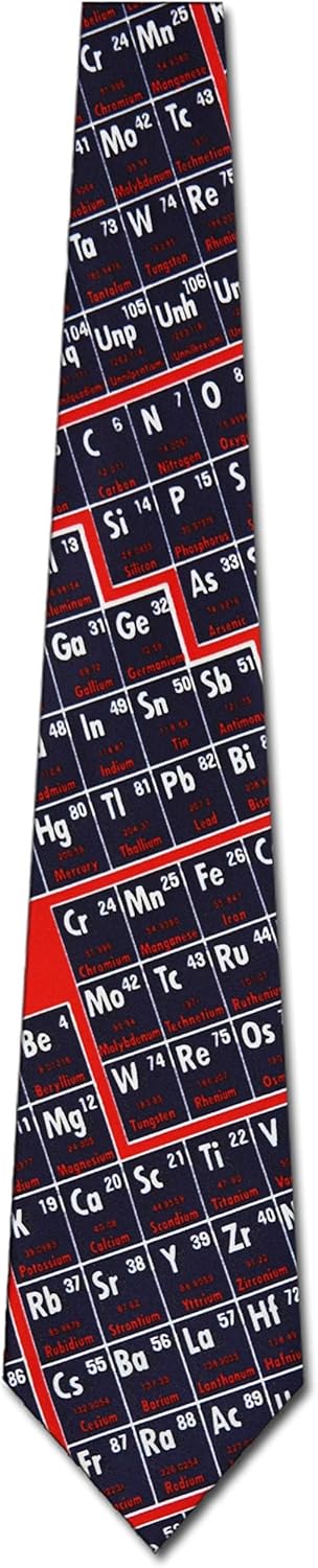 Three Rooker Periodic Table Neckties Chemistry Ties Science Tie Mens Neck tie...