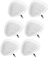 Fushing 6Pcs Steam Mop Pads,Reusable Washable Microfiber Steamer Cleaning Pads Replacement Pads Accessories for Steamboy X5 H2O H20 S302 S001 SKG ...
