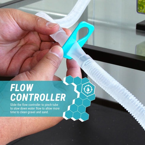 TERA PUMP BPA Free 10 feet Hose Aquarium Cleaner Siphon Pump - Hand Siphon Pump to Drain LONG Distance Replace Your Water in Minutes! WFC (Water F...