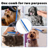 2Pcs Dog Grooming Comb, Durable and Non-Slip Metal Comb for Dogs, Horse, Rabbit, Cat, Metal Pet Comb for Cats with Rounded Tips for Bath, Pet Hair...