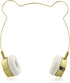 LUX ACCESSORIES Gold Bear Headphones Wire Frame Horns Headset w Microphone...
