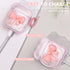 Airpods Case, Airpods 2nd Generation Case with Cute 3D Colour Bow Design, Airpods Case 1st Generation Soft Clear TPU Cover with Cute Keychain and ...