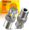 OXILAM Upgraded 1156 LED Bulbs Reverse Light, 6000K White 400% Brightness 3000 Lumens, BA15S 7506 1003 1141 P21W LED Bulb Used for Backup Tail Bra...