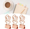 Mini Clips,100Pcs Flower Shape Clips Metal Paperclips Long Tail Clips Small Swallowtail Clip for Office School Home Document Sorting(Rose Gold)...