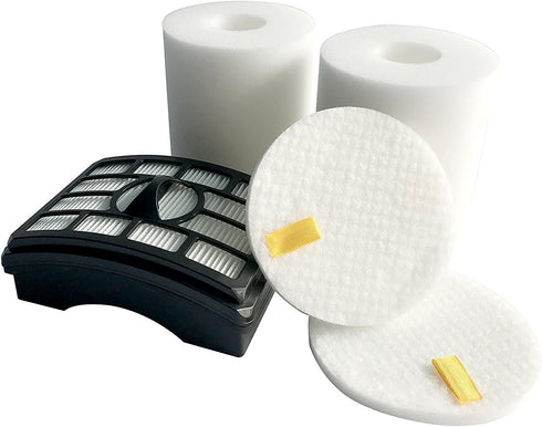2 HEPA Filter + 2 Foam Flet Filter Kit for Shark Rotator Pro Lift-Away NV500 NV501 NV505 NV552 HEPA Filter & Foam Filter Kit, Part # XFH500 & XFF5...
