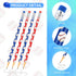 36 Pieces Baseball Pencils Baseball Party Favors Unsharpened Baseball Printed Wooden Pencils with Eraser Sports Themed Fun Drawing Pencils for Bas...