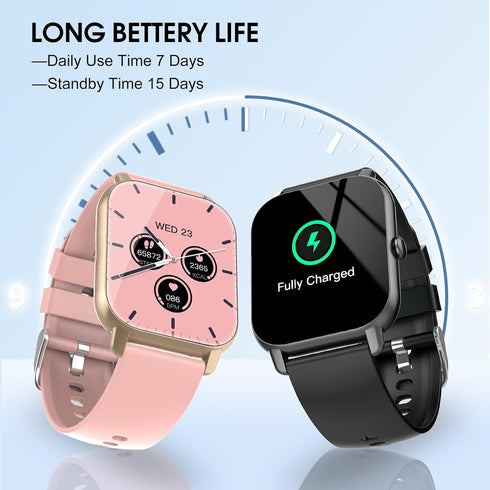 Smart Fitness Watch for Men Women(Answer/Make Calls), HD Touch Screen with Heart Rate Sleep Monitor, Sports Modes, IP68 Waterproof Activity Tracke...