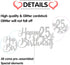 Silver Glitter Happy 25th Birthday Cake Topper - 25th Birthday Cake Topper, 25th Birthday Party Decoration...