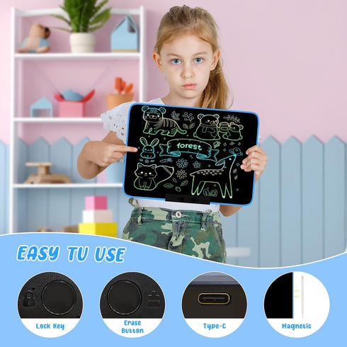 LCD Writing Tablet for kids 13Inch Doodle Board Drawing Tablet Writing Pads, Type-C Charging, Educational Learning Toddler Toys 3 4 5 6 7 8 9 Year...
