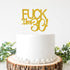 Funny Happy 30 Birthday Cake Topper - Gold Glitter Men 30th Birthday Cake Topper - 30th Cake Topper for Women Birthday Party Decoration...