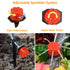 Drip Irrigation Fittings Kit for 1/4" Tubing, 240 Pcs Drip Line Connectors for Drip Systems - Nozzles, Micro Drips, Single barbs, 4 Way Connectors...