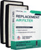 Crucial Air Replacement Air Filter with IDF Filter - Compatible with Honeywell HFD-120-Q Odor Neutralizing Air Purifier Filters, Filter Model - (2...