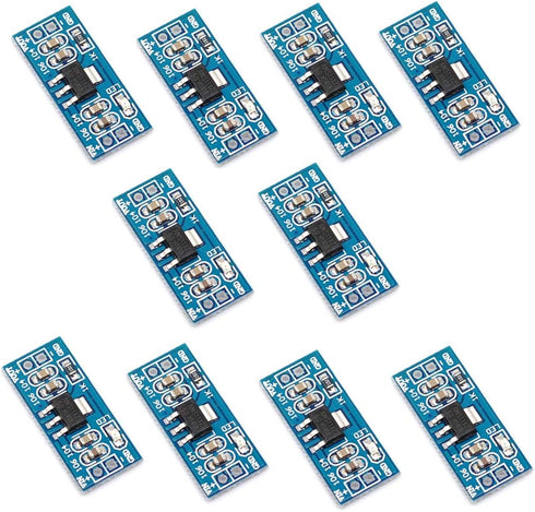 Oiyagai 10pcs DC-DC 4.5V-7V to 3.3V AMS1117-3.3V Power Supply Module Voltage Regulator...