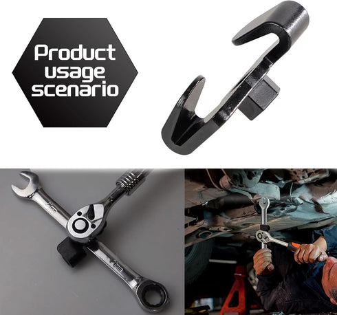1 PC Automotive Wrench Extender Tool, 1/2" 0.82" Steel Hex Wrench Driver Conversion Adapter, Repair Accessories, Compatible with Most Car Models, ...