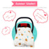 Breathable Cotton Muslin Canopy Car Seat Cover for Girls and Boys,Hot air Balloon(Cotton)...