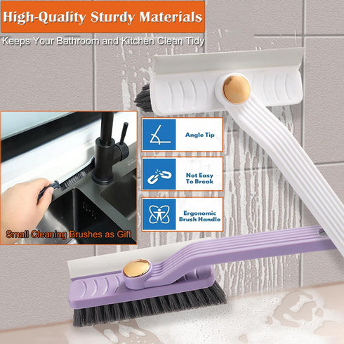Hard Bristle Crevice Cleaning Brush Rotating Small Cleaning Brushes Set for Grout Toilet Scrub Shower Tile Skinny Gap Cleaning Tools for Household...