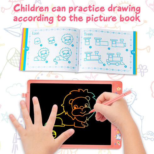 LCD Writing Tablet for Kids, 8.5 Inch Drawing Tablet Doodle Board, Toddlers Colorful Electronic Drawing Pads, Educational and Learning Boys Girls ...