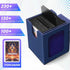 MTG Deck Box for Commander Display,Card Deck Box Fits 100 Double Sleeved Cards, Magic Commander TCG Card Leather Storage Box with 2 Dividers and 1...