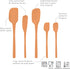 Tovolo 5-Piece Spatula Silicone Utensil Set (Apricot): Spatula, Spoonula, Jar Scraper, Mini Spatula, and Mini Spoonula...